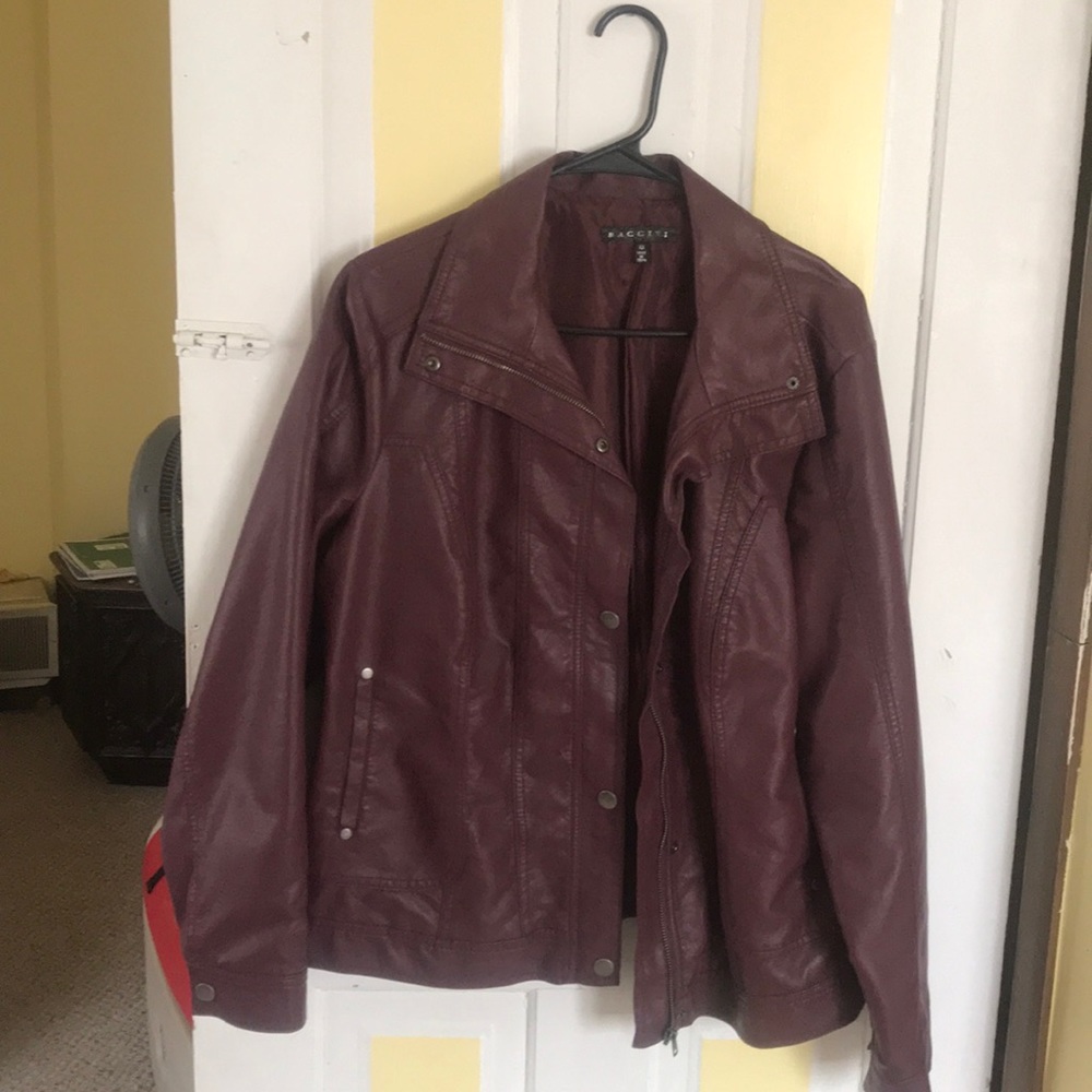 Deep purple/maroon jacket